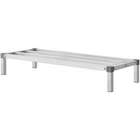 VEVOR Aluminum Dunnage Rack, 48' x 20' Commercial Food Floor Rack, 8' Off the Floor, 1000 lbs Capacity All-Welded Aluminum Storage Rack